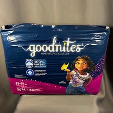 GoodNites Girls Nighttime Underwear S M 43 68 lbs Disney Encanto 33 Count