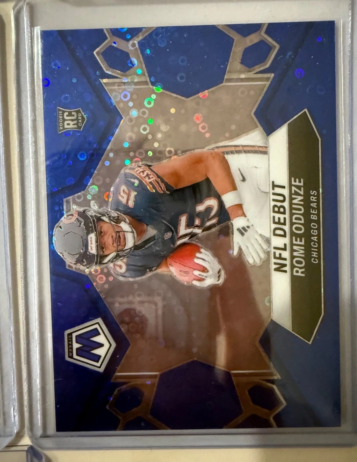 2024 Panini Mosaic Rome Odunze #309 Blue No Huddle /75 Prizm 🔥🔥