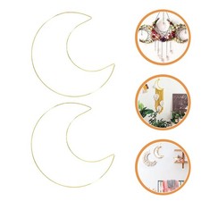 2 Pcs Dream Catcher Wreath Making Frame Metal Macrame Hoops Iron