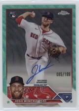 2023 Topps Chrome Update Aqua Wave Refractor 85/199 Josh Winckowski Auto 0z0v