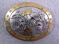 BELT BUCKLE TEXAS SESQUICENTENNIAL 1836-1986 TEXAS HERITAGE LIMITED EDITION