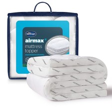 Silentnight Airmax 500Mattress Topper 5cm Breathable Hypoallergenic Cover Pad