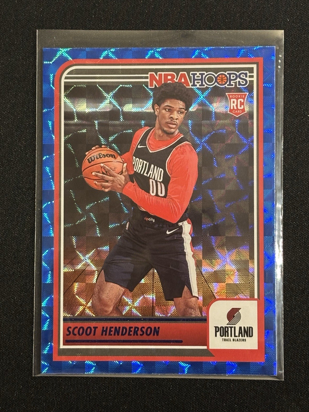 2023-24 Panini Hoops Scoot Henderson RC Hyper Blue Rookie #232 Trail Blazers