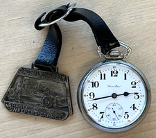 1917 HAMILTON 950 23j 16s Lever-Set Railroad Grade Pocket Watch Construction Tag