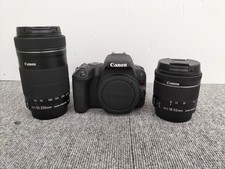 Canon EOS Kiss X9 DSLR Camera Double Zoom Kit with Charger Battery Strap
