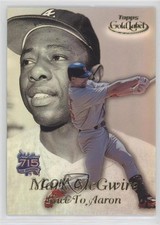1999 Topps Gold Label Race to Aaron Mark McGwire Hank Aaron #RA1 HOF no9