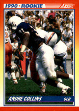 1990 Score - 1990 Rookie Andre Collins #630 (RC)