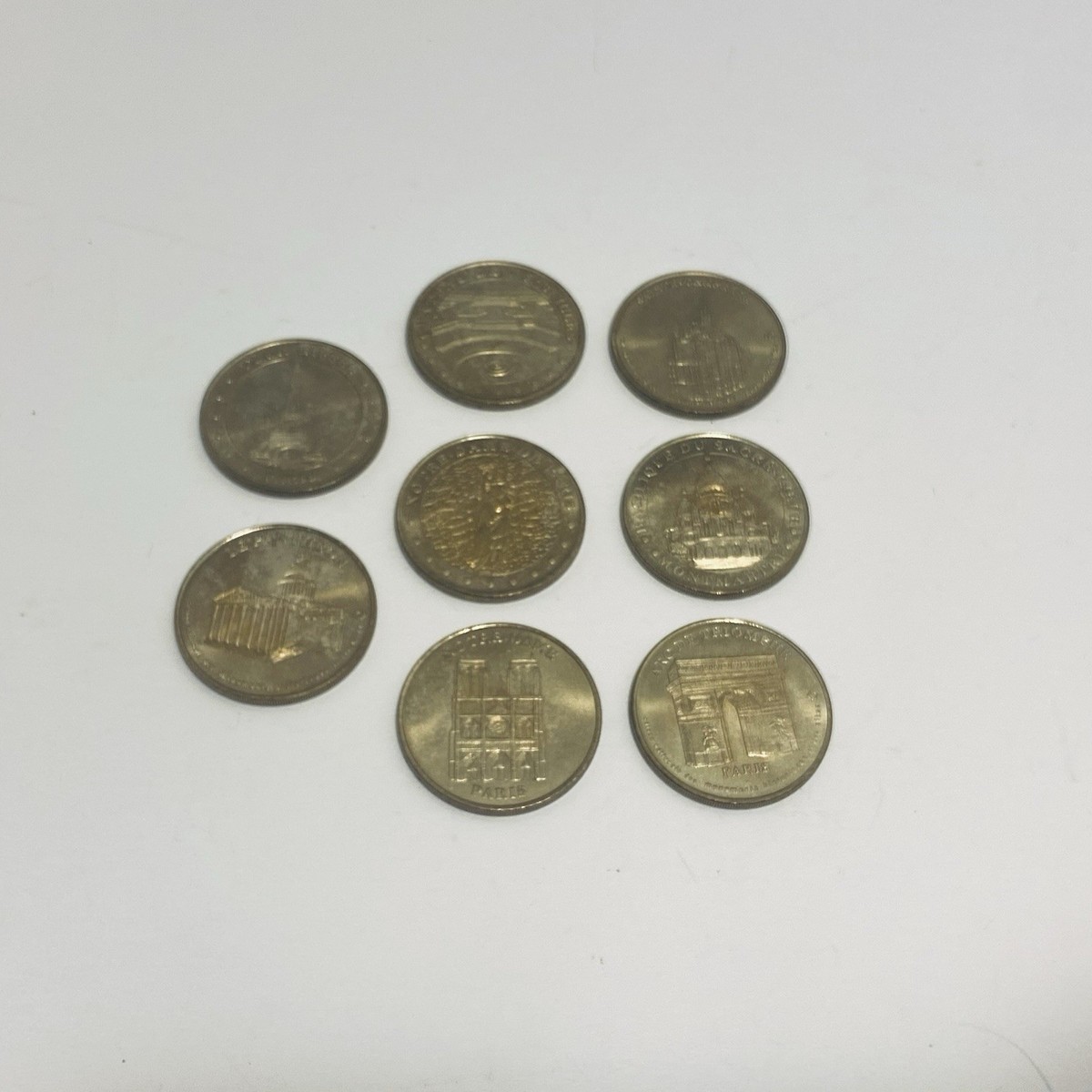lot of 7 National Collection Monnaie De Paris 2000 Medallions