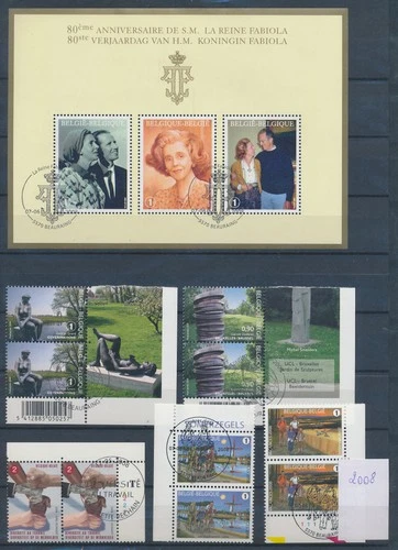 XE62344 Belgium 2008 FDC/souvenir cancels fine lot used
