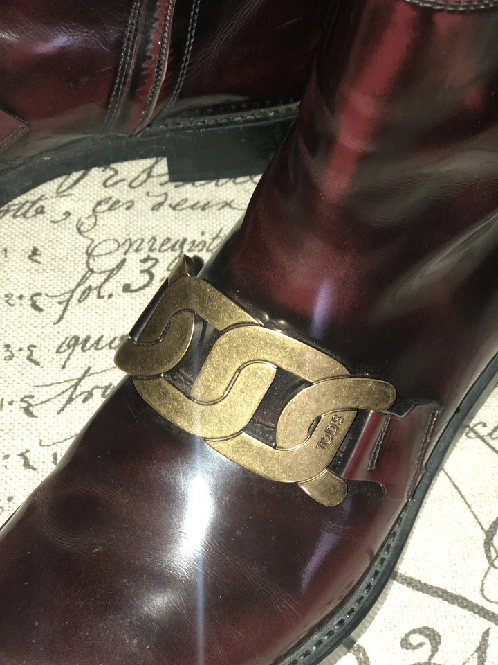 BOTINES TOD’S MUJER DK MARRÓN CHAROL HEBILLA CHELSEA TALLA 7.5 Usados Foto 3 de 4