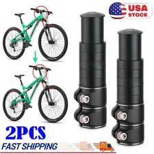 2X Mountain Bike Handlebar Extender Adaptor Tube Front Fork Stem Riser Extension