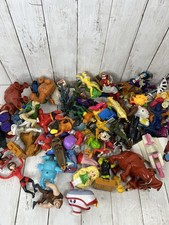 Vintage McDonald's Burger King Wendy's Toy Happy Meal Kids Box Lot Imperfect
