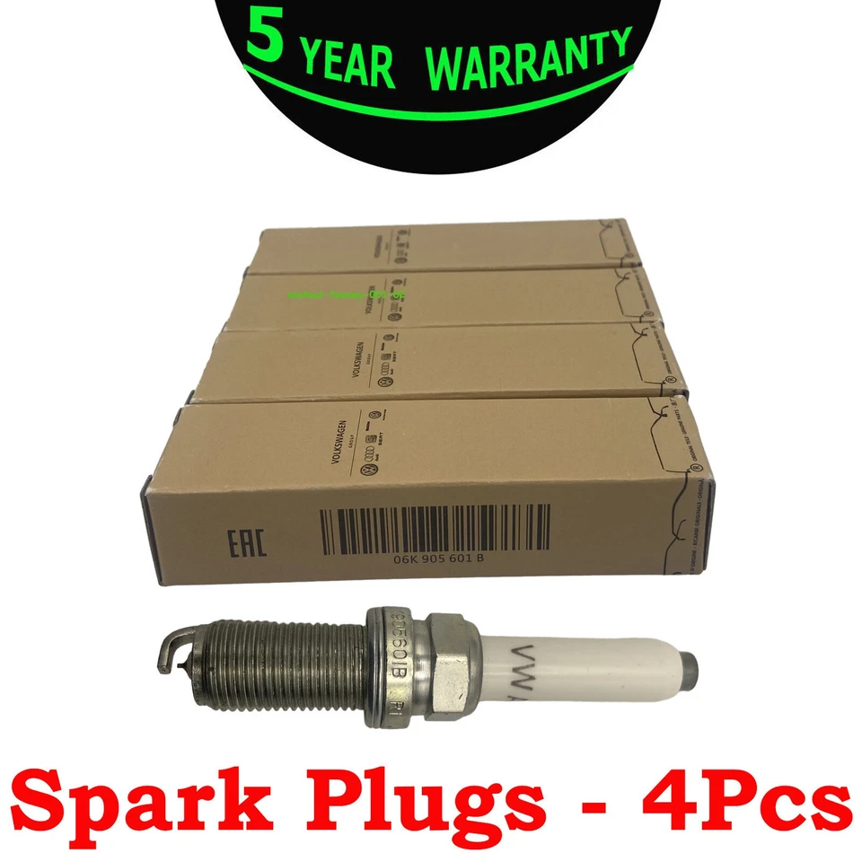 Set of 4 06K-905-601B 94833 ngk Spark Plug For A3 A4 A6 Q5 Q7 Macan GTI Golf OEM - Image 4 of 4