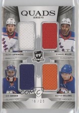 2020 Upper Deck The Cup Quads Jersey 16/25 Alexis Lafreniere K'Andre Miller 03uh