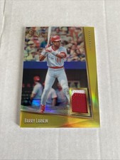 2020 Panini Select Retro Game Used Materials GOLD Prizm #D 3/5 Barry Larkin Reds