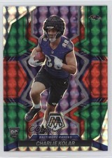 2022 Panini Mosaic Rookies Choice Red and Green Prizm Charlie Kolar #363 15ej