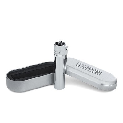 Original Clipper Metall-Feuerzeug Farbe: Good Grass V3 Türkis/Silber