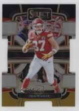 2023 Panini Select Concourse Black & Gold Prizm Die-Cut Travis Kelce #50 00em
