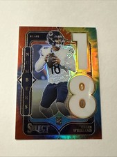 2024 Panini Select Caleb Williams Numbers Tie-Dye 25/25 Rc