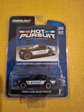 GREENLIGHT 1/64 HOT PURSUIT "2008 Ford Mustang GT" Edmonton Alberta Police 🔥Lhr
