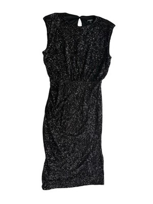 Express Black Sequin Party Dress Womens Small Glam Formal Gala Date Night  Event