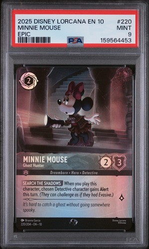 Minnie Mouse - Ghost Hunter graded PSA 9 for sale on eBay