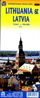 Lithuania & Latvia (Land-)Karte Englisch 2023 Itmb Publishing Ean 9781771294430