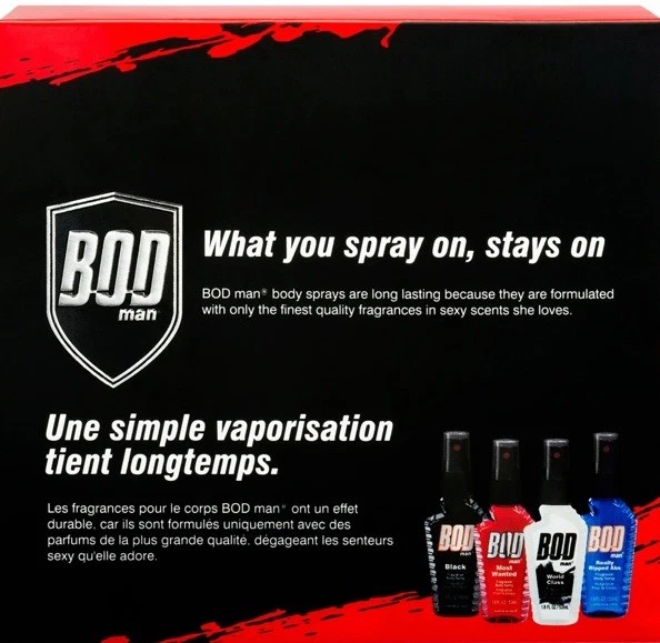 Paquete de 4 abdominales Bod Man negros, realmente rasgados, almizcle azul más buscado y fresco, 1,8 oz Foto 2 de 4