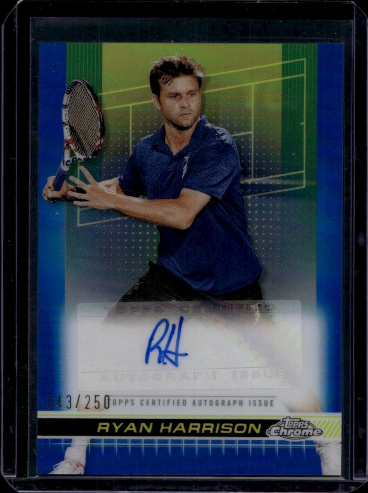 2024 Topps Chrome Ryan Harrison #TCA-RHN Auto I Blue Refractor /250
