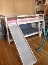Bunk Bed / Cabin Bed with Slide + 2 Mattresses