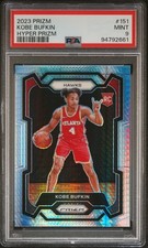 2023 PANINI PRIZM HYPER PRIZM #151 KOBE BUFKIN PSA 9