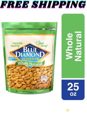 Blue Diamond Whole, Raw, Natural Almonds, 25 Oz