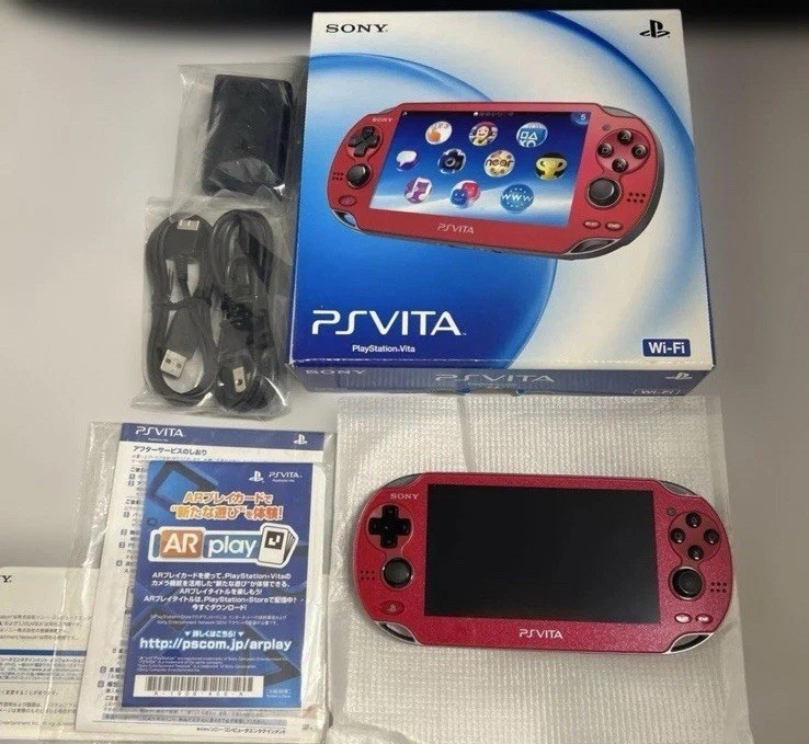 NEW SONY PS Vita PCH-1000 ZA03 Cosmic Red Wifi Never Used | eBay