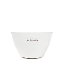 Keith Brymer Jones - Word Range - Standard Ceramic Medium Bowl - be Healthy - 50