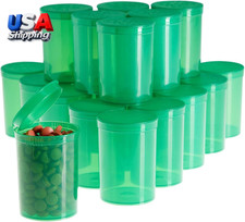 20 Pack Empty Pill Bottles with Pop Top Caps, 30 Dram Medicine Containers, Pres
