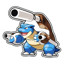 Mega Blastoise Waterproof Vinyl Sticker Decal Die-Cut