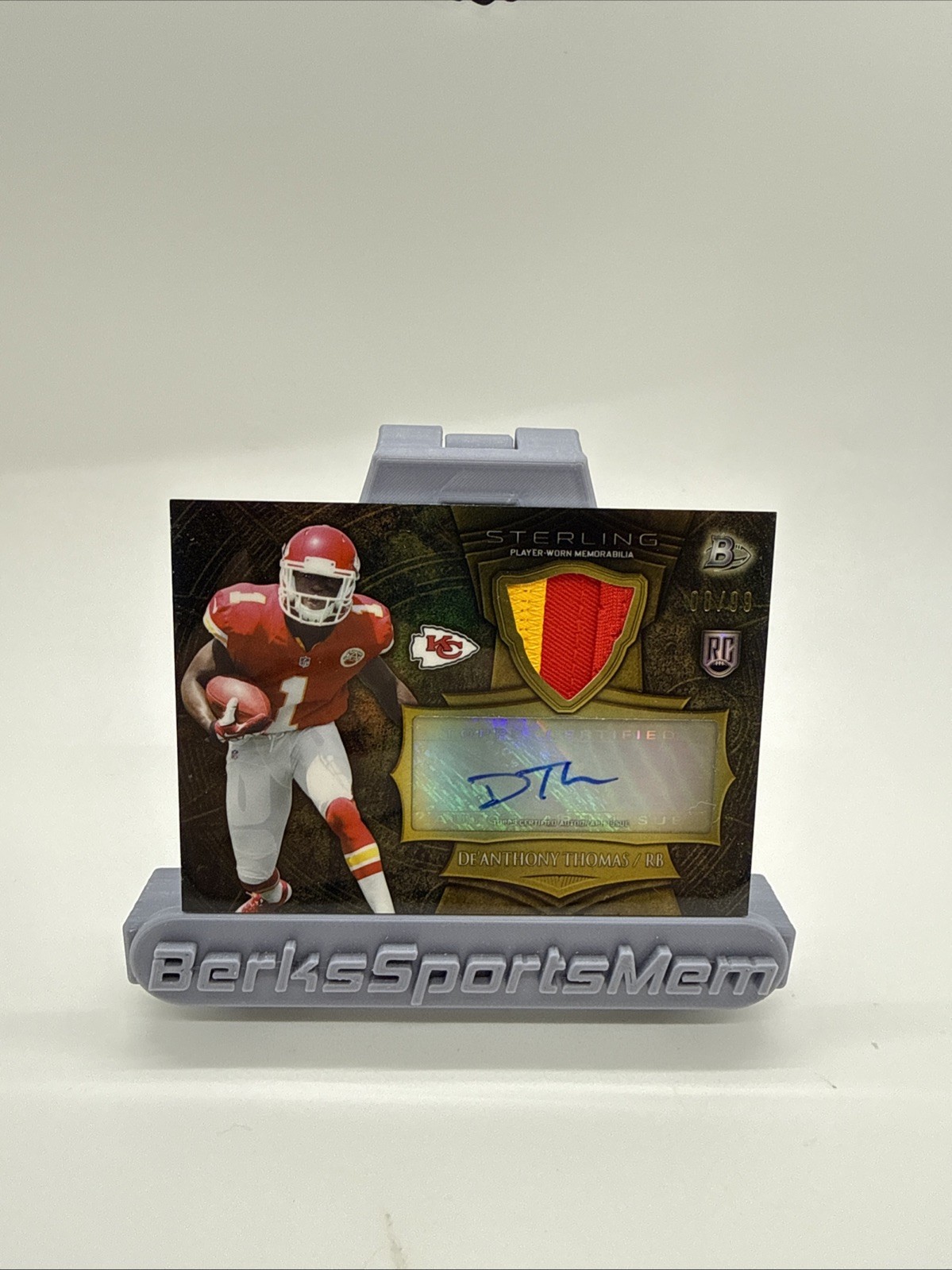 De'Anthony Thomas Bowman Sterling Autograph Rookie Relics #DT Base
