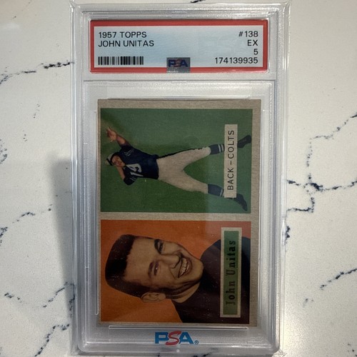 1957 Topps Football #138 John Johnny Unitas - PSA 5 EX