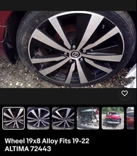 Nissan Altima Platinum 19-22 Oem Wheel Rim 19x8 19 Tire 23540r19 Set Of 4 32k