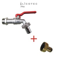 "Licotec Kugel-Auslaufhahn Auslaufventil (3/4\" AG / Gardena Komp)"