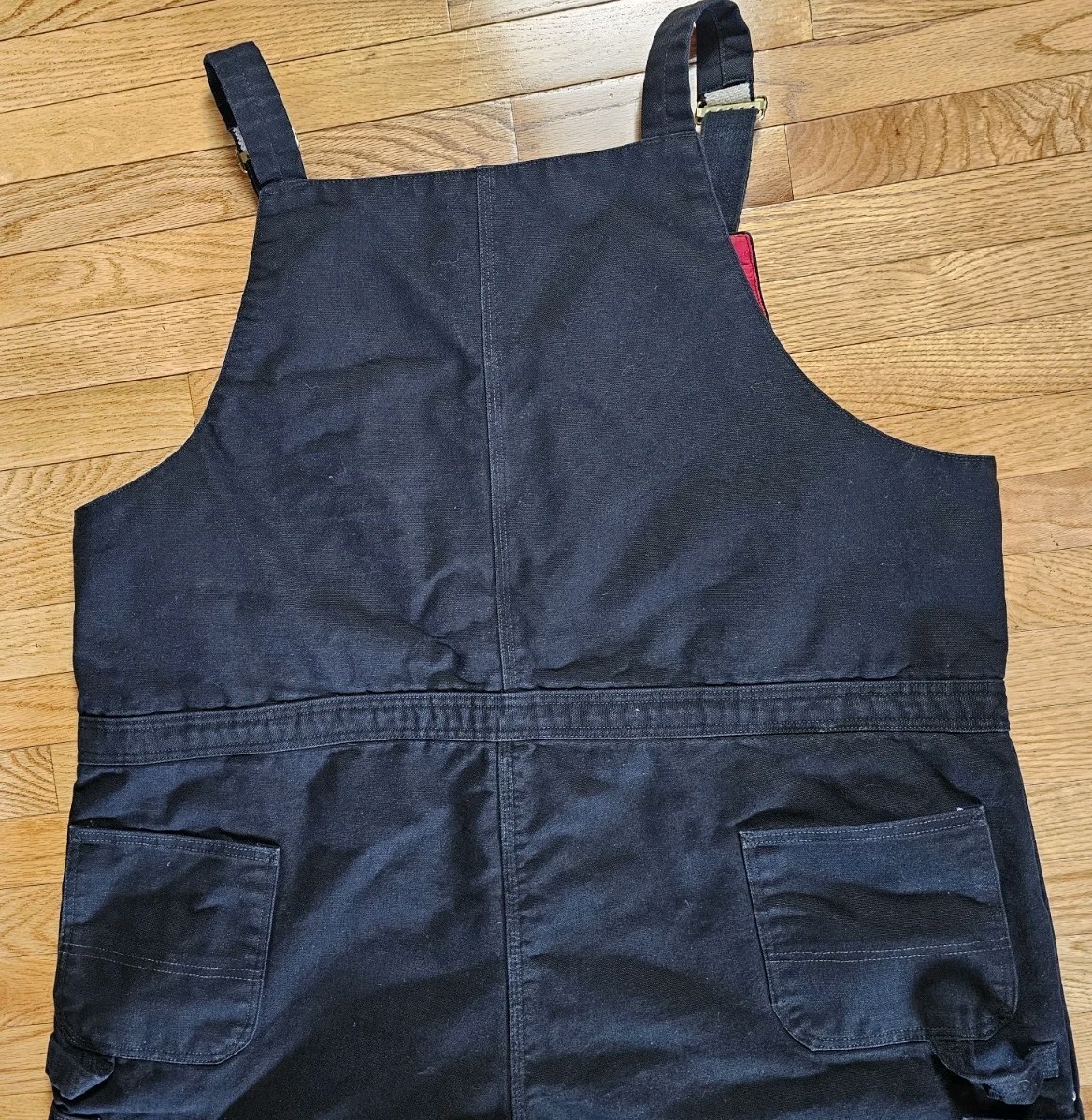 Carhartt R38 Black Arctic Quilted Insulated Lined Bib Overalls Mens 50"x32"  VGC thumbnail 8