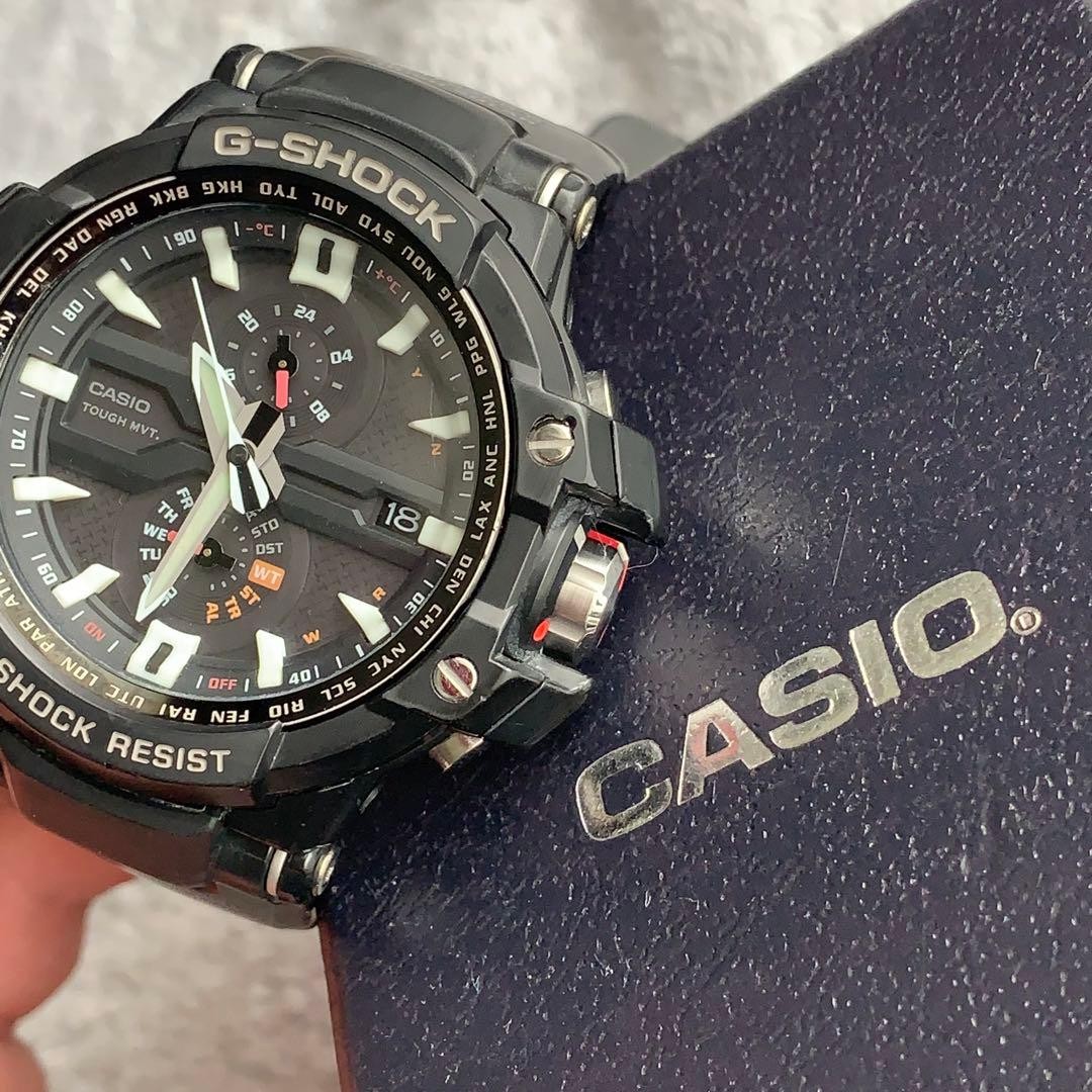 Casio Gravity Master GW-A1000 Analog Automatic 49mm Black Used | eBay