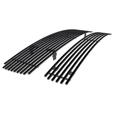 Fits 2009-2014 Nissan Maxima Stainless Black 8x6 Billet Grille Insert Combo