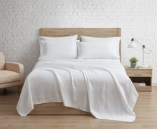 SERTA So Soft Solid FULL Sheet Set 6 Pieces WHITE Amazingly Soft NEW in PACKAGE