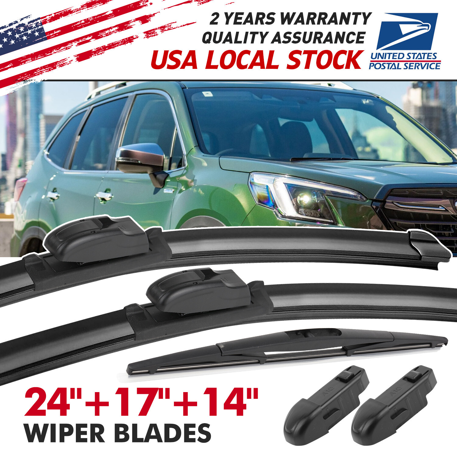 3-Piece Direct Connect OEM Wiper Blades Kit 24