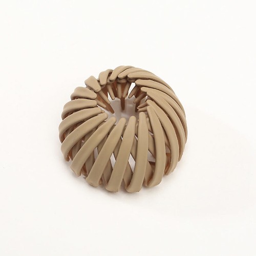 Women Girls Expandable Matte Ponytail Holder Clip Bird-Nest Shaped Hair Clips - Picture 21 of 22