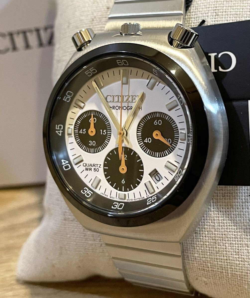 Citizen AN3660-81A Bullhead White Dial Record Label Tsuno