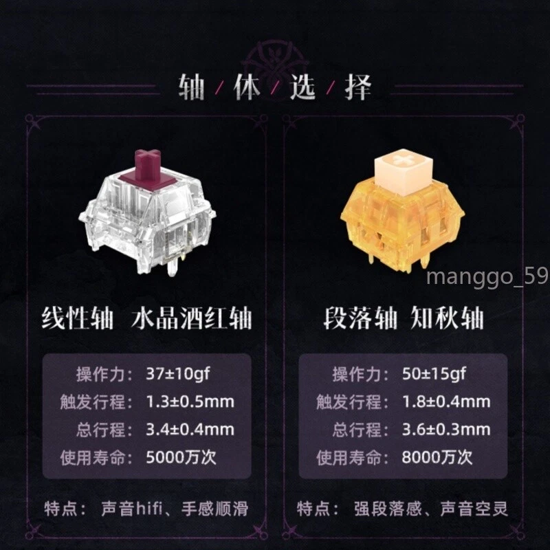 Mihayu Kafka Backlight Machine Keyboard Cool Bluetooth Honkai Star Rail Gift 1PC - Image 4 of 4