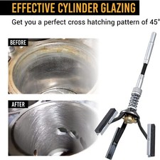 3 Stones Engine Cylinder Hone Deglazer Piston Honer 220 Grit 1-14 To 3-12 New 3 Stones Engine Cylinder Hone Deglazer Piston Honer 220 Grit 1-14 To 3-12 New