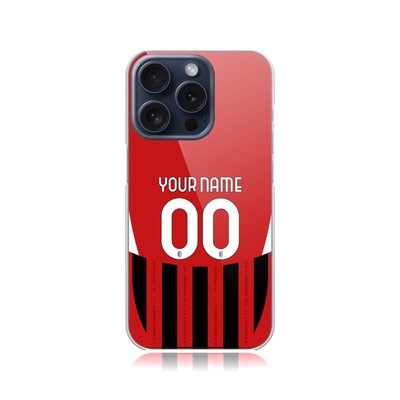 CUSTOMIZED PERSONALISED AC MILAN 2024/25 KIT HÜLLE FÜR APPLE iPhone HANDYS